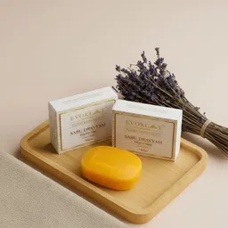 evoklay Ayurvedic Sabu Dravyam Sulphur Soap for Acne, Pimples & Skin Infections image 1