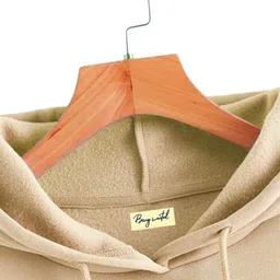 being wanted Women Full Sleeve Solid Hooded Sweatshirt image 3