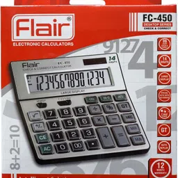 flair FC- 450 Desktop Series Check & Correct Basic Calculator image 2
