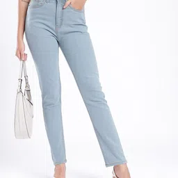 Women Slim Mid Rise Blue Jeans-image-42