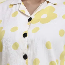 sofisty Women Regular Fit Floral Print Lapel Collar Casual Shirt image 4