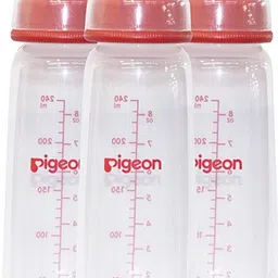 pigeon PERISTALTIC NURSING BOTTLE KPP NIPPLE L - COMBO (PACK OF 3) - 240 ml image 2