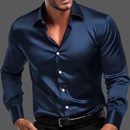 solstice Men Regular Fit Solid Cut Away Collar Formal Shirt image 1