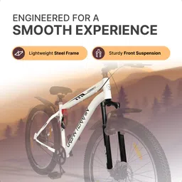 urban terrain Bolt Cycles for Men Comes with Dual Disc Brake, Bell & Lock MTB UT5000S27.5ACC 27.5 T (inch) Road Cycle image 4