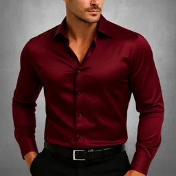 brocon Men Regular Fit Solid Spread Collar Party Shirt-picture-14
