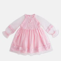 Pantaloons Junior Puff Sleeves A-Line Dress-picture-20