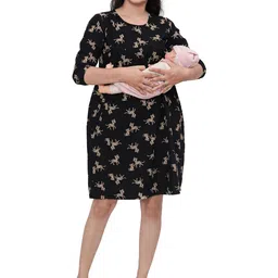 mama & bebe Floral Print Maternity A-Line Dress-picture-31