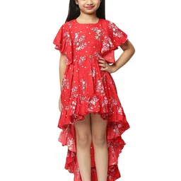BAESD Floral Print Flared Sleeve Fit & Flare Dress-image-39