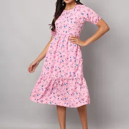 BRINNS Floral Print Fit & Flare Dress-picture-40