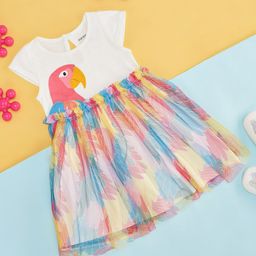 Pantaloons Baby Girls Floral Print Fit & Flare Dress-image-74