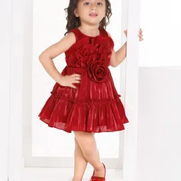 Peppermint Sleeveless Applique Fit and Flare Dress-image-53