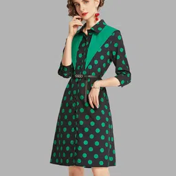 JC Collection Women Green Shirt Dress-image-35