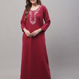 Secret Wish Woolen Maxi Nightdress-picture-36
