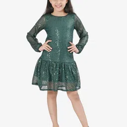 BONKIDS Girls Round Neck A-Line Dress-picture-19