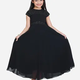 Ethnovog Girls Georgette Fit & Flare Maxi Dress-image-93