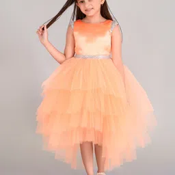Toy Balloon kids Girls Cap Sleeves Sequined Detailed Fit & Flare Midi Dress-picture-22