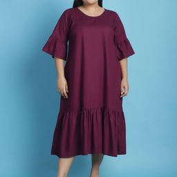 theRebelinme Women Plus Size A-Line Midi Dress-picture-16