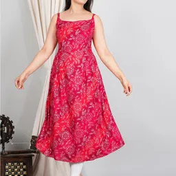 VenderVilla Women Floral Printed A-Line Midi Dress-picture-42