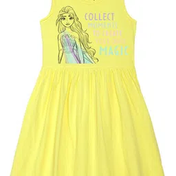 Disney by Wear Your Mind Yellow Pure Cotton Dress-image-20