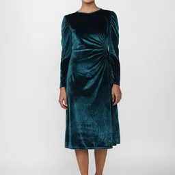 Van Heusen Woman Round Neck Sheath Midi Dress-image-9