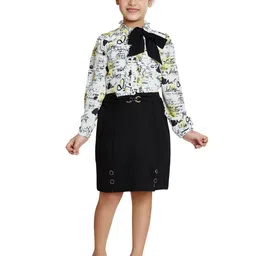 Peppermint Girls Typography Printed Sheath Dress-picture-27