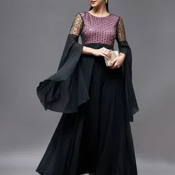 Miss Chase Long Sleeves Embellished Maxi Dress image 1