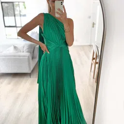 StyleCast x Revolte One Shoulder Sleeveless Fit and Flare Dress-picture-52