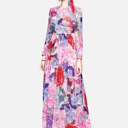 JC Collection Pink Floral Maxi Dress-picture-35