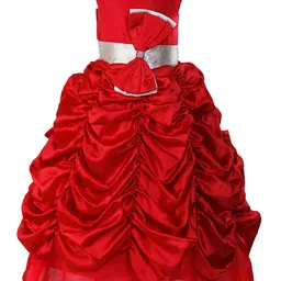Samsara Couture Red & Grey Satin Maxi Dress-picture-30