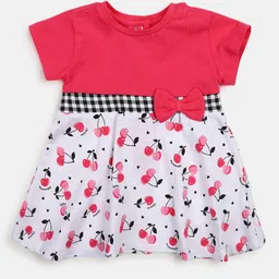 Chicco Infants Girls Printed A-Line Dress-image-58