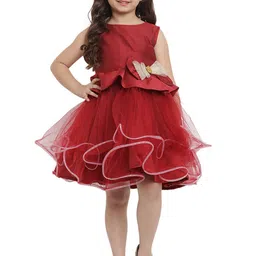 Bitiya by Bhama Girls Layered Net Dress image 1