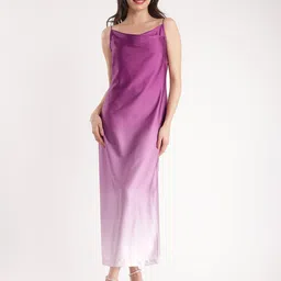 FableStreet Sleeveless Silk Maxi Dress image 1