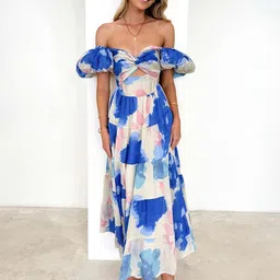 StyleCast x Revolte Floral Printed Cut-Outs Detail Maxi Dress-picture-30