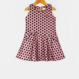 Peppermint Girls Mauve Printed A-Line Dress image 4