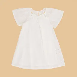 Pantaloons Junior Flared Sleeve schiffili A-Line Dress image 2