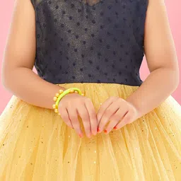 Aarika Self Design Embellished High-Low Hem Fit & Flare Dress image 4