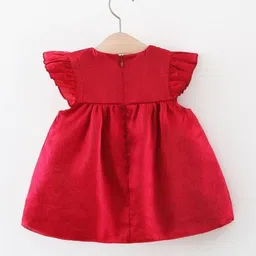 StyleCast x Revolte Flutter Sleeves Bow Detai Fit & Flare Dress image 3