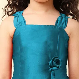 A.T.U.N. Shoulder Strap Applique A-Line Dress image 4