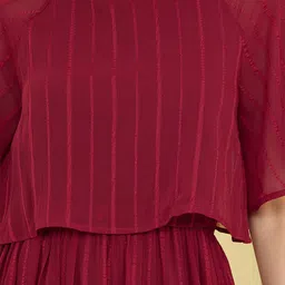 Styli Flared Sleeve Maxi Dress image 2