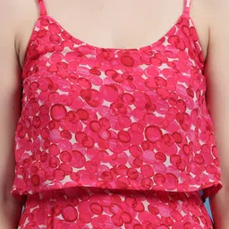 plusS Geometric Printed Shoulder Straps A-Line Dress image 2