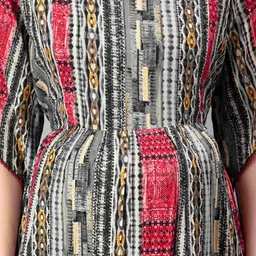 NIGHTSPREE Ethnic Motifs Print Maternity Feeding A-Line Midi Dress image 2