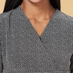 Annabelle by Pantaloons Abstract Printed V-Neck Sheath Dress image 2