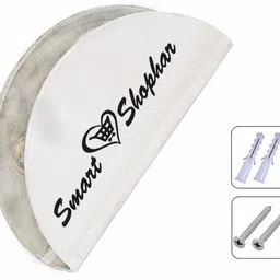 smart shophar SHA40SB-DTYP-1.5SL08-P2 Stainless Steel D Type Glass Shelf Bracket 1.5 Inches 8 MM Silver, Pack of 2 pcs, 1.5 Inches (8 mm) Shelf Bracket image 4