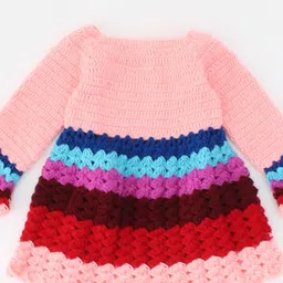 Woonie Multicoloured Applique A-Line Dress image 3