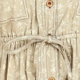 House Of Zelena Floral Print Puff Sleeve Maternity A-Line Dress image 4