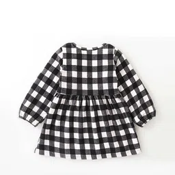 CrayonFlakes Girls Polar Fleece Checked Round Neck Top With Leggings image 3