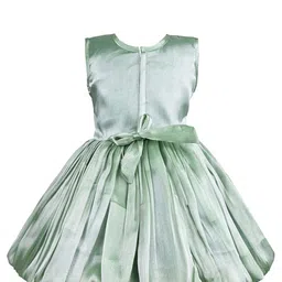 Wish Karo Girls Embellished Smocked Net Fit & Flare Dress image 3