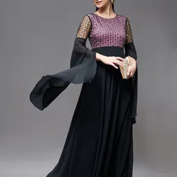 Miss Chase Long Sleeves Embellished Maxi Dress image 3