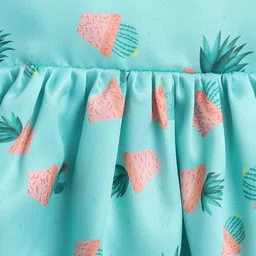 MANY FROCKS & Floral Printed Satin Fit & Flare Dress image 4