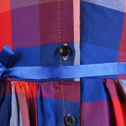 Wish Karo Checked Fit & Flare Dress image 2